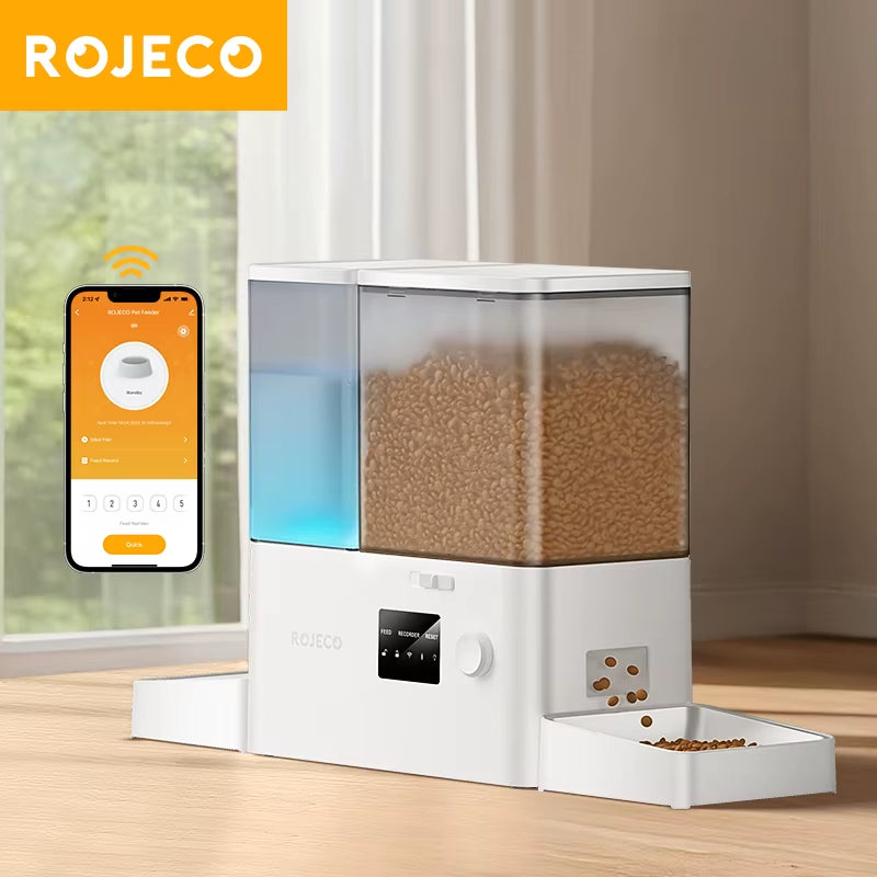 Revolutionize Your Pet Care with the 8.5L Smart Automatic Pet Feeder & Water Fountain - WiFi App Control for Dogs and Cats!