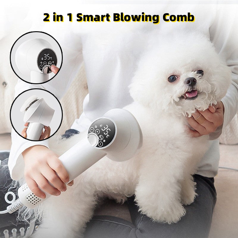 Revolutionary Smart Pet Hair Dryer & Comb for Effortless Grooming - Perfect for Dogs and Cats!