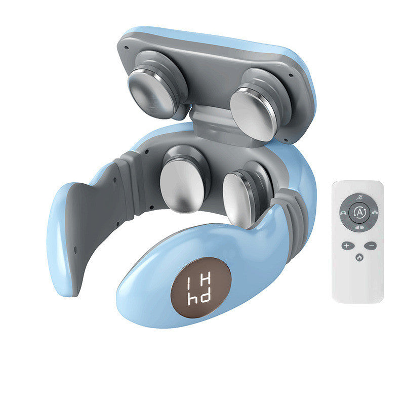 Revitalize Your Body with the Smart Electric Pulse Back and Neck Massager – 4 Heads for Ultimate Pain Relief and Relaxation
