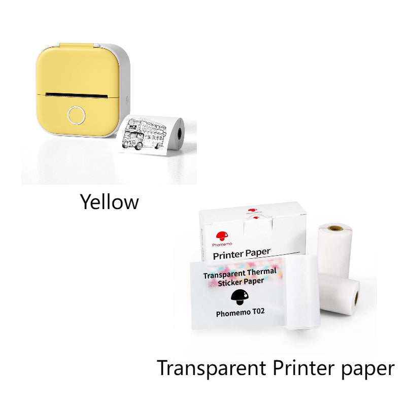Portable Mini Thermal Label Printer Home Photo Printer Student Wrong Question Printer Bluetooth-Compatible Mini Label Printer Price Tag