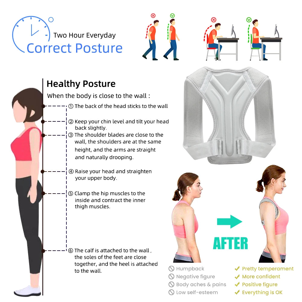 Back Posture Corrector Belt Brace