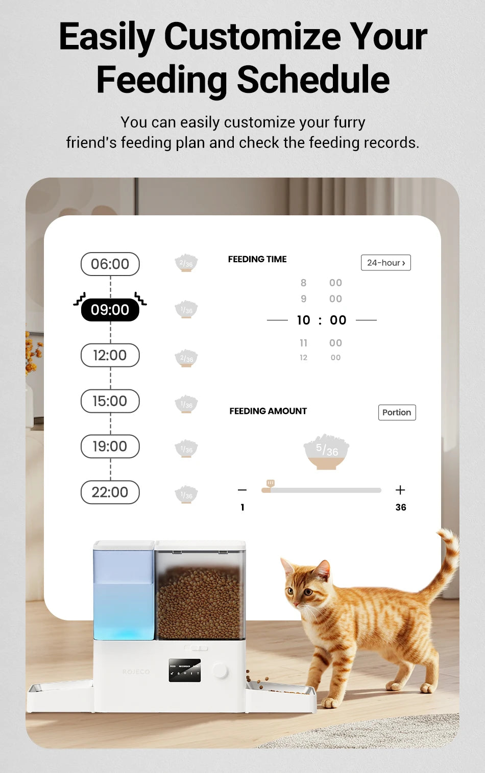 Smart Automatic Pet Feeder & Water Fountain