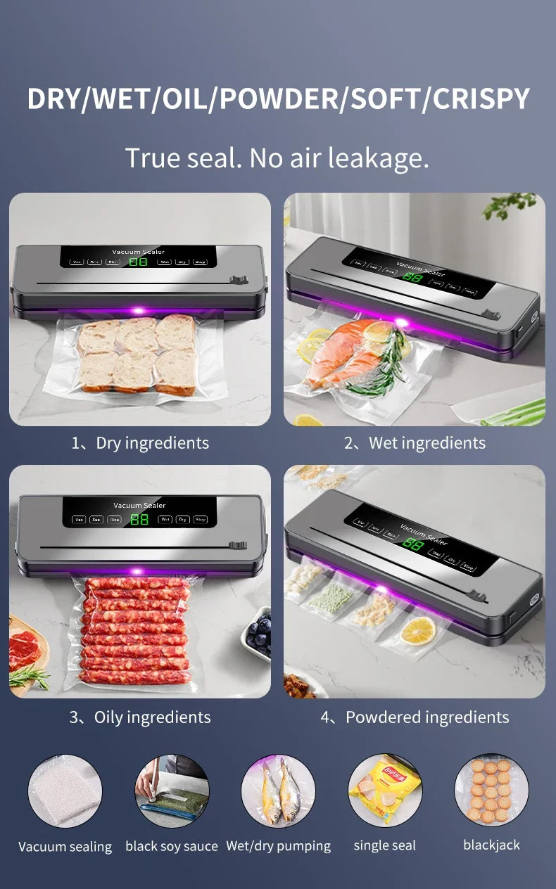 Electric Vacuum Sealer Machine with Cutter