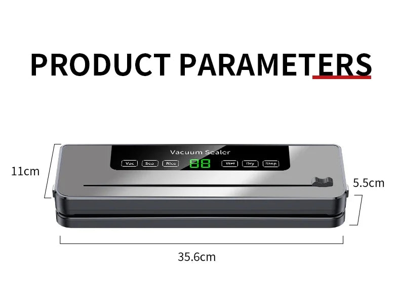 Electric Vacuum Sealer Machine with Cutter