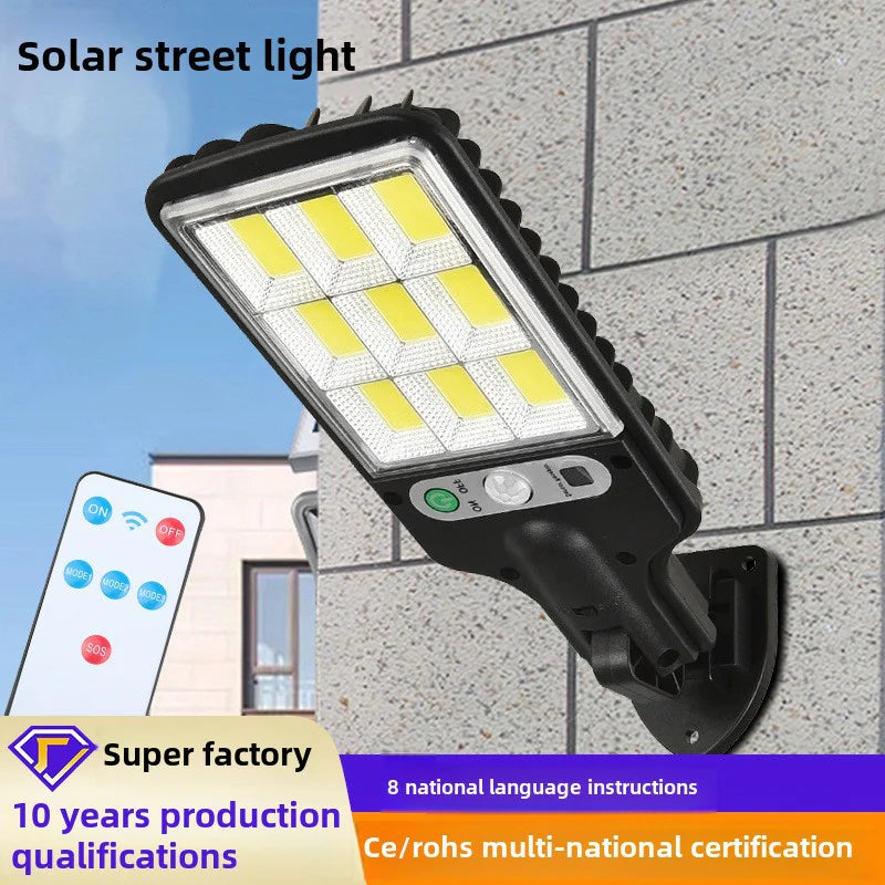 Solar Lights, Outdoor Courtyard Lights, Human Body Sensing Lights, Wall Lights, Integrated LED Household Solar Street Lights, Burst On