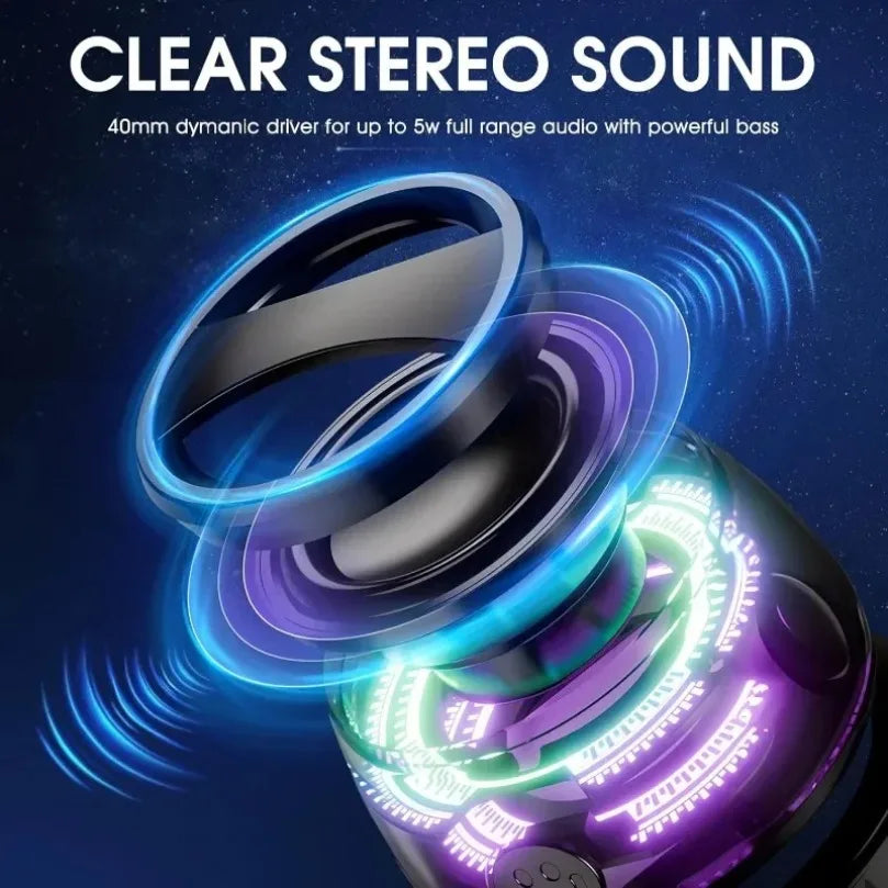 Portable Bluetooth Speaker HECATE G200 RGB Lighting Magnetic Speaker BT5.3 Mini Sound Box 7 Hours Playback Phone Holder