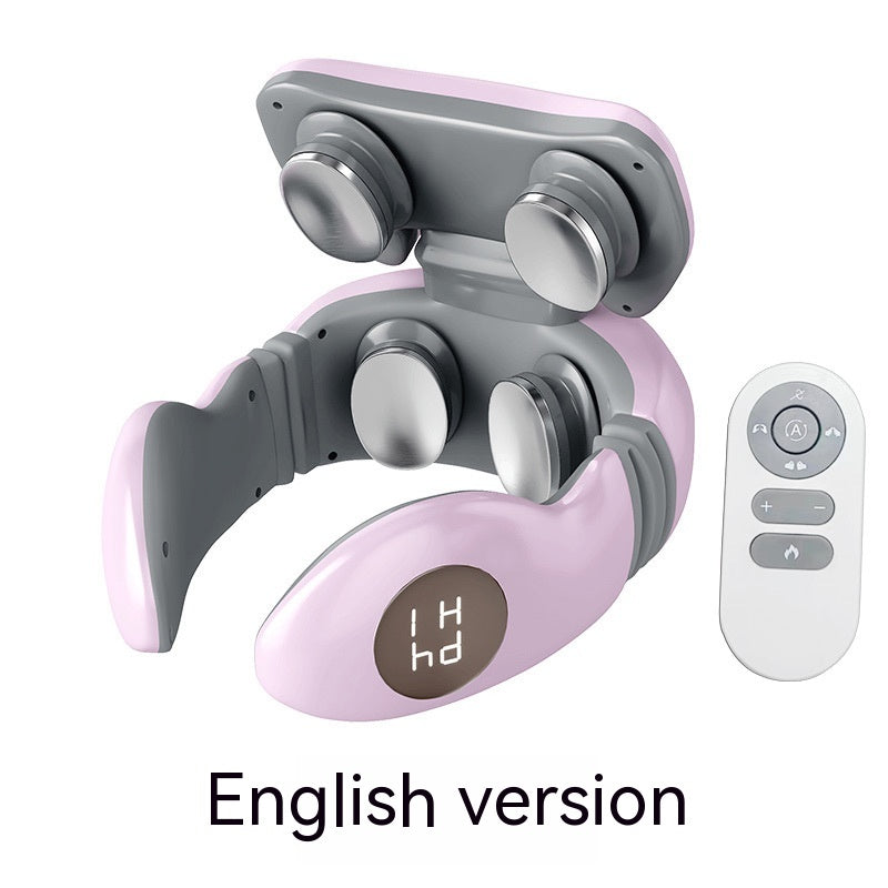 Revitalize Your Body with the Smart Electric Pulse Back and Neck Massager – 4 Heads for Ultimate Pain Relief and Relaxation