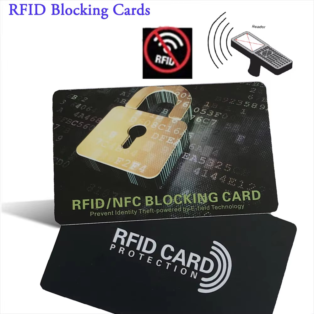 Ultimate RFID Blocking Card Set: 5-Piece Contactless NFC Protector for Debit, Credit Cards & Passports - Smart Anti-Theft Design